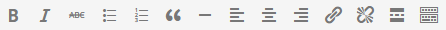 on;y first row of editor in WordPress