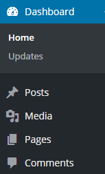wordpress left bar